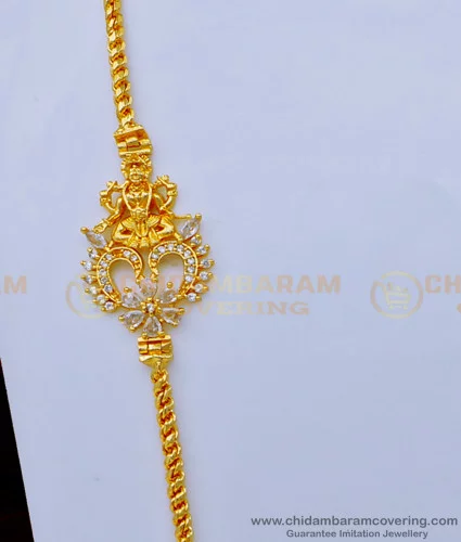 Gold mangalsutra deals side locket designs